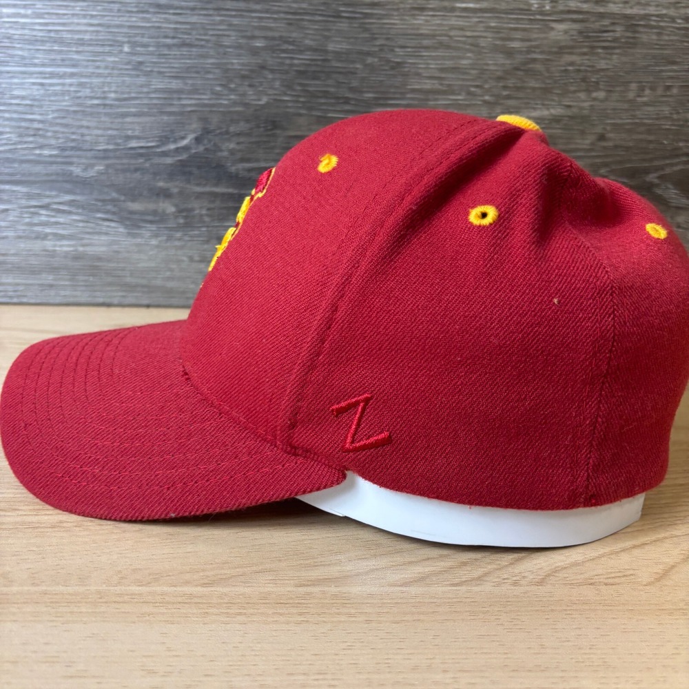 USC Trojans Hat Cap Fitted Small Red Alt Logo Southern California Zephyr - Picture 4 of 9